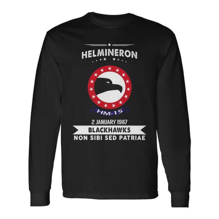Helicopter Mine Countermeasures Squadron Hm Long Sleeve T-Shirt
