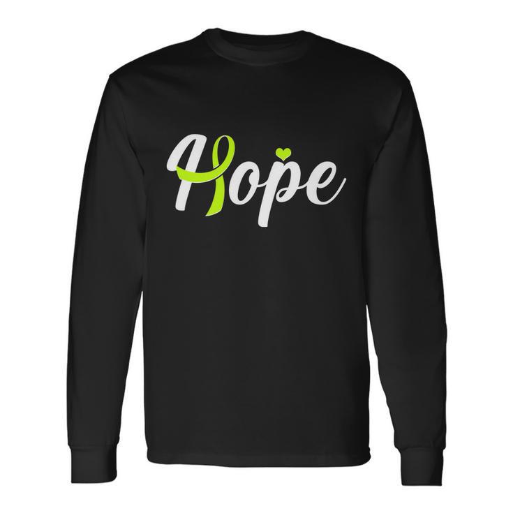 Hope Lymphoma Cancer Awareness Long Sleeve T-Shirt