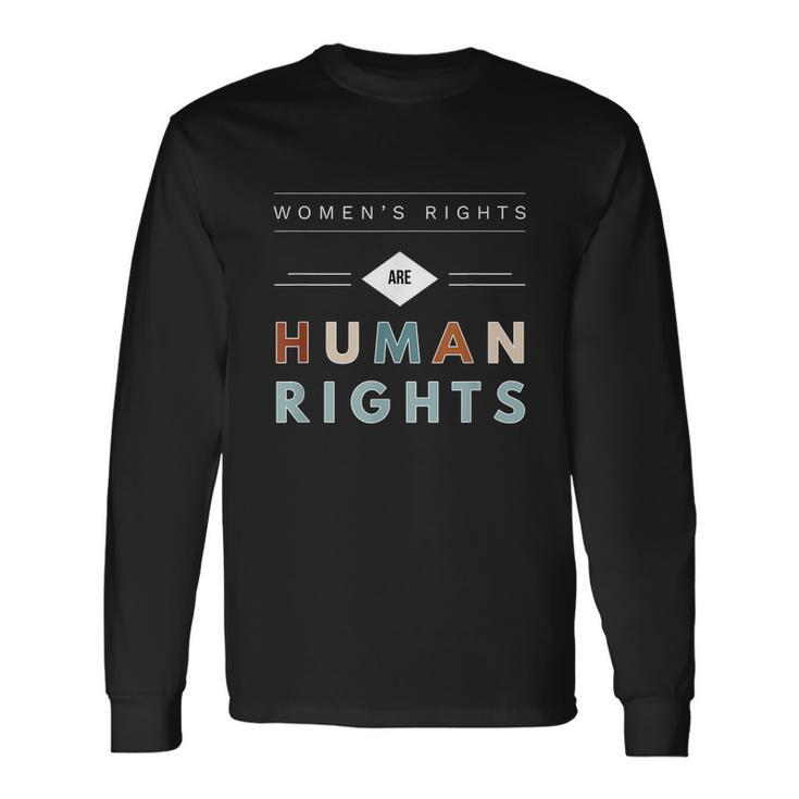 Human Rights Feminism For March Retro Long Sleeve T-Shirt