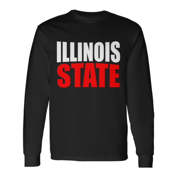 Illinois State Long Sleeve T-Shirt