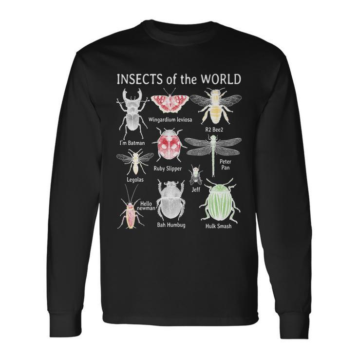 Insects Of The World Tshirt Long Sleeve T-Shirt