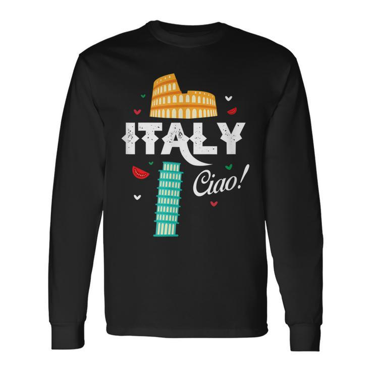 Italy Ciao Rome Roma Italia Italian Home Pride Men Women Long Sleeve T-Shirt T-shirt Graphic Print