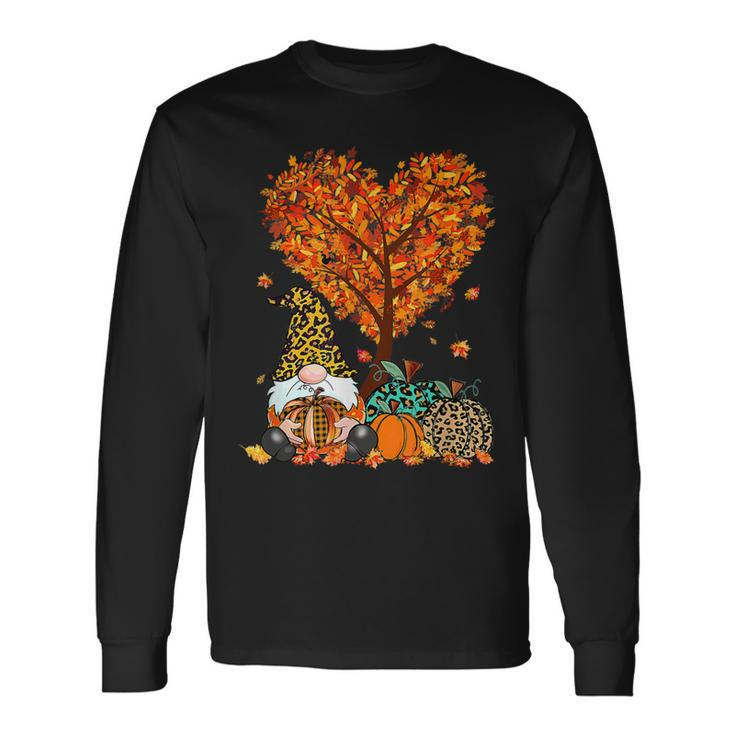 Its Fall Yall Cute Gnomes Pumpkin Autumn Tree Fall Men Women Long Sleeve T-Shirt T-shirt Graphic Print