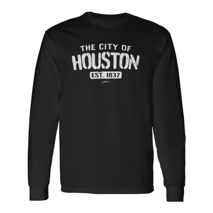 Jcombs Houston Texas Lone Star State Long Sleeve T-Shirt Gifts ideas