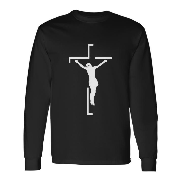 Jesus On Cross Christian Long Sleeve T-Shirt