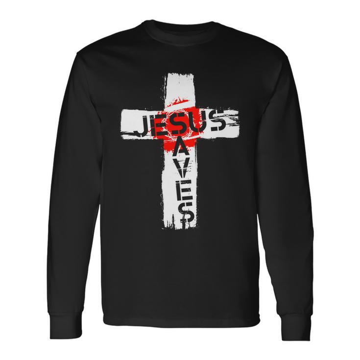 Jesus Saves V2 Long Sleeve T-Shirt