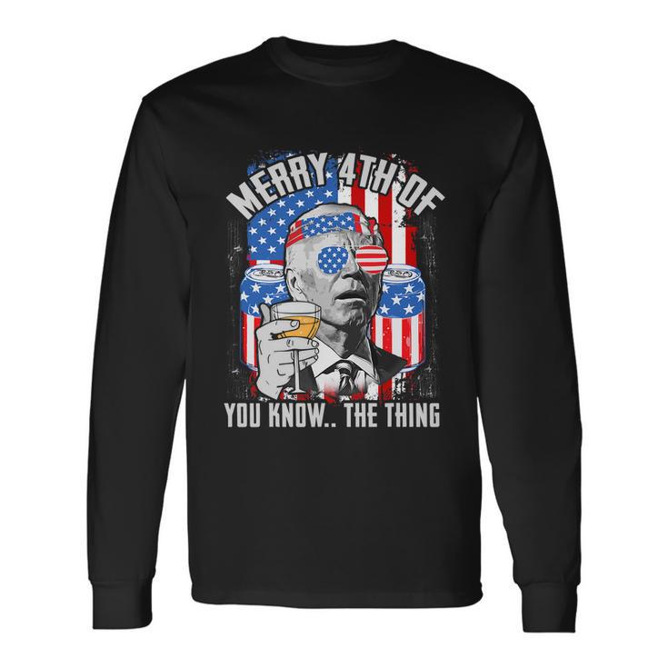 Joe Biden 4Th Of July Shirt Long Sleeve T-Shirt