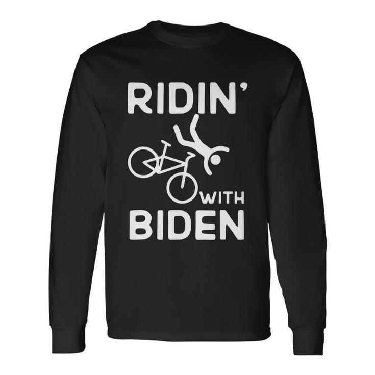 Joe Biden Falling With Biden Ridin With Biden V3 Long Sleeve T-Shirt