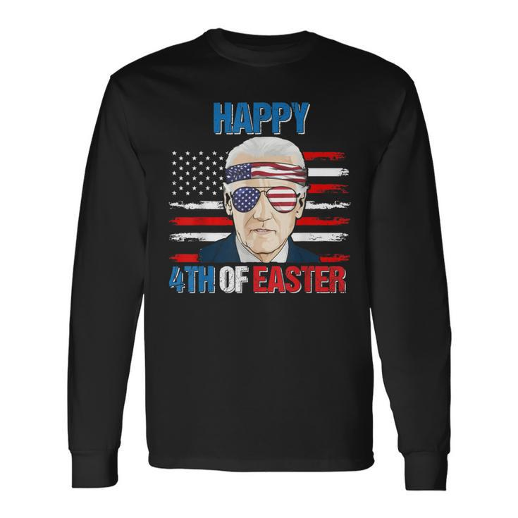 Joe Biden Happy 4Th Of Easter Confused 4Th Of July V2 Men Women Long Sleeve T-Shirt T-shirt Graphic Print