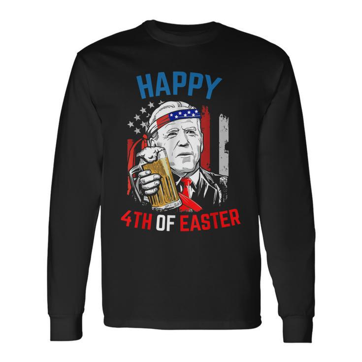 Joe Biden Happy 4Th Of Easter Confused 4Th Of July V4 Men Women Long Sleeve T-Shirt T-shirt Graphic Print