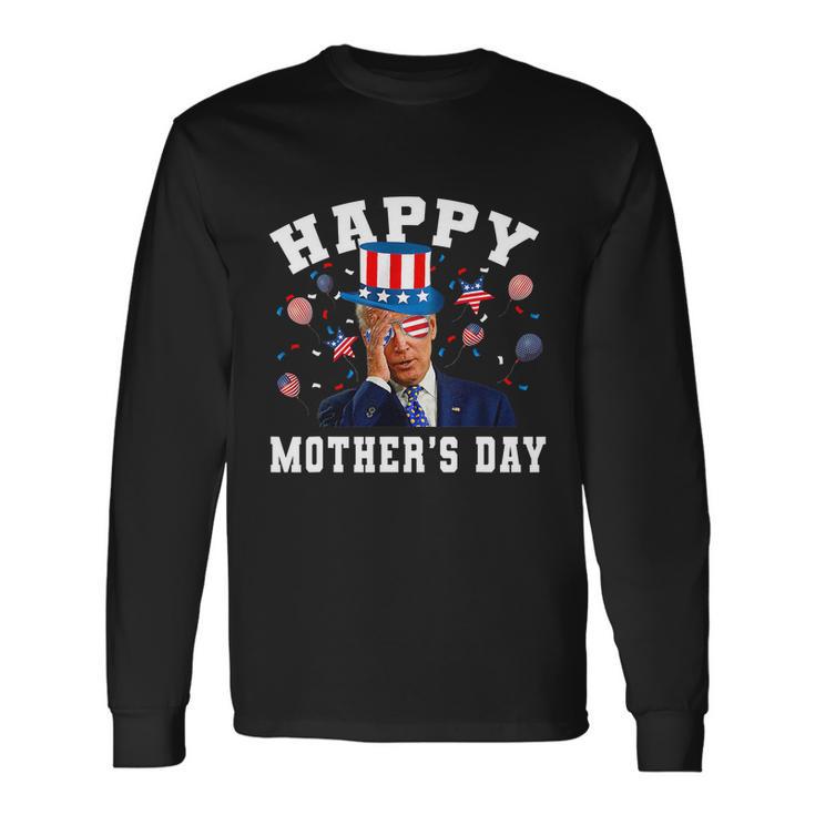 Joe Biden Happy 4Th Of July Confused Long Sleeve T-Shirt