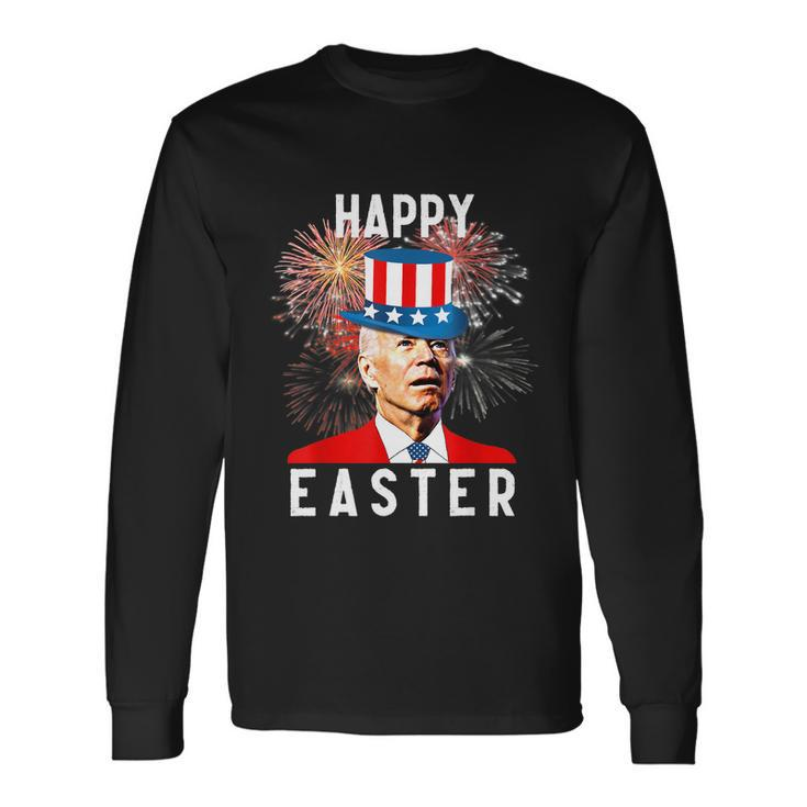 Joe Biden Happy Easter For 4Th Of July Tshirt Long Sleeve T-Shirt