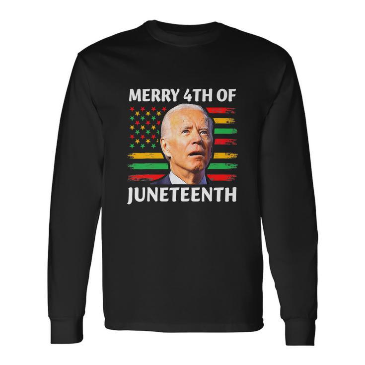 Joe Biden Merry 4Th Of July Long Sleeve T-Shirt