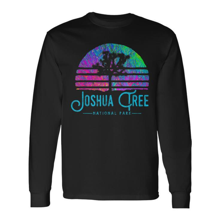 Joshua Tree National Park Psychedelic Festival Vibe Graphic Long Sleeve T-Shirt