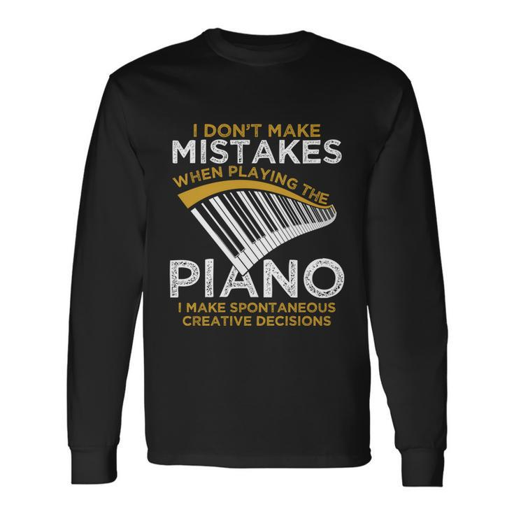 Keyboard Pianist Music Musician Piano Long Sleeve T-Shirt