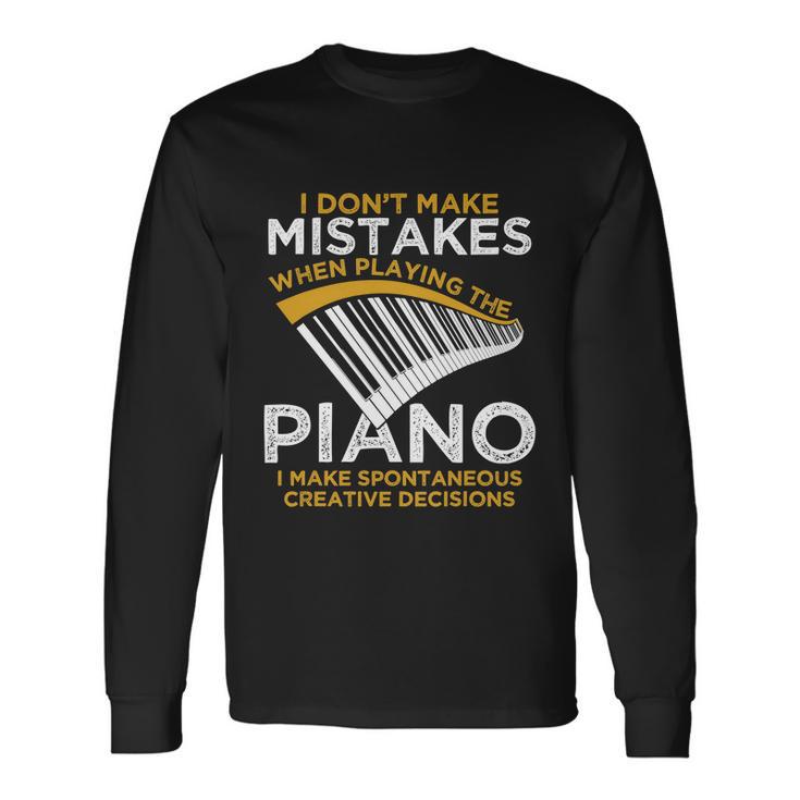 Keyboard Pianist Music Musician Piano Long Sleeve T-Shirt