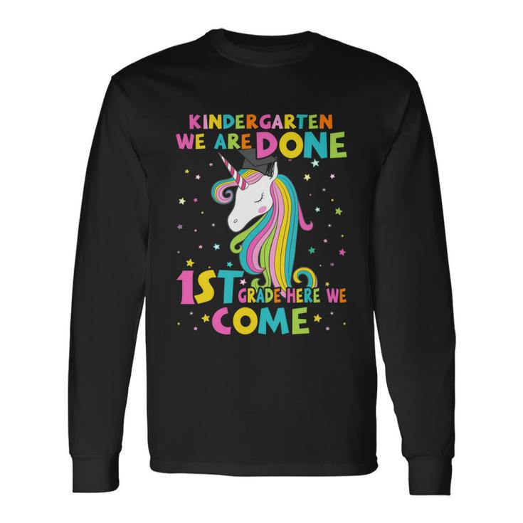 Kindergarten Graduation Magical Unicorn Long Sleeve T-Shirt