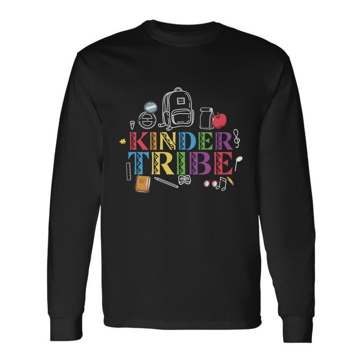 Kindergarten Tribe Back To School First Day Of School V2 Long Sleeve T-Shirt