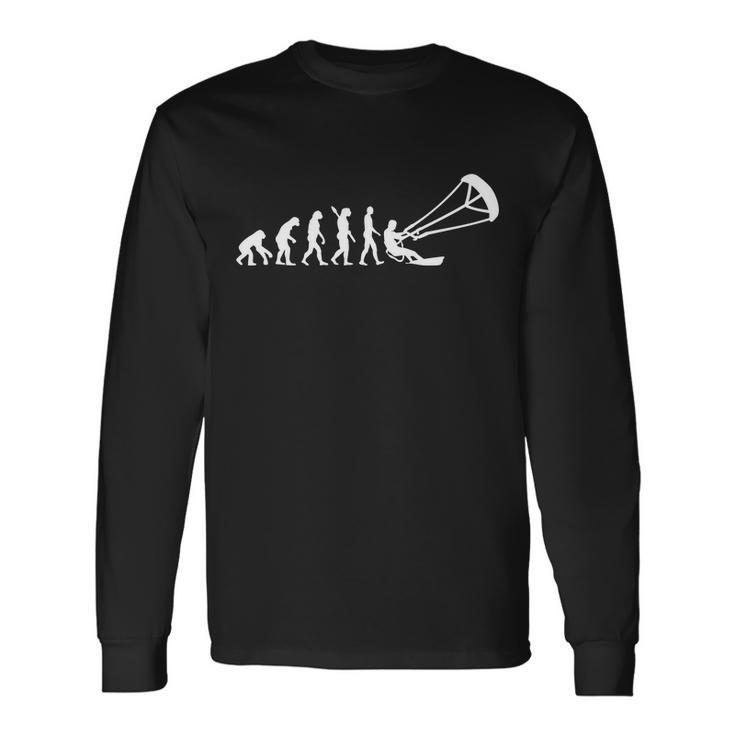 Kite Surfing Evolution Long Sleeve T-Shirt