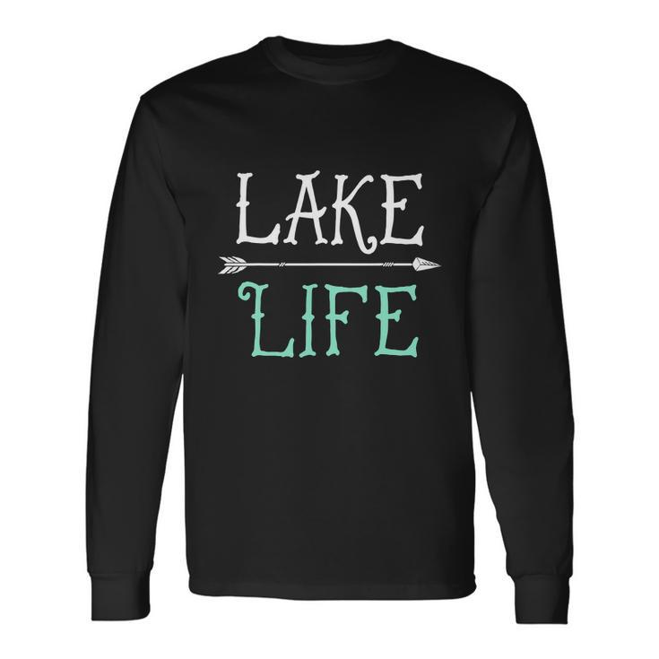 Lake Life Fishing Boating Sailing Long Sleeve T-Shirt