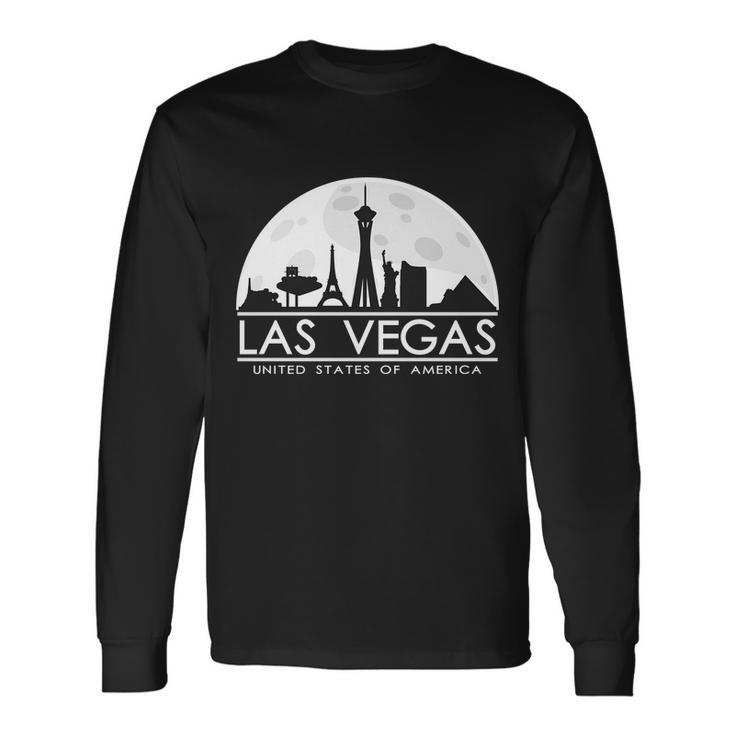 Las Vegas Skyline Tshirt Long Sleeve T-Shirt