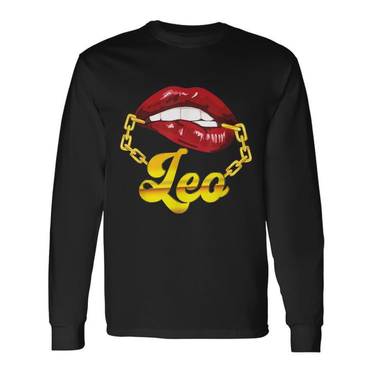 Leo Zodiac Sign Astrology Birthday Horoscope Long Sleeve T-Shirt