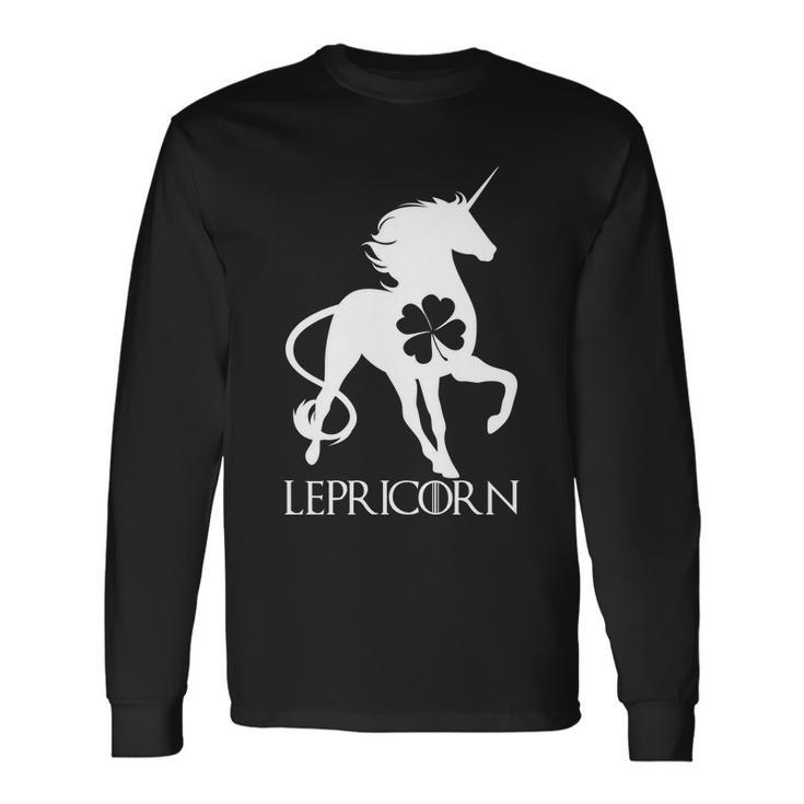 Lepricorn Leprechaun Unicorn St Patricks Day Tshirt Long Sleeve T-Shirt