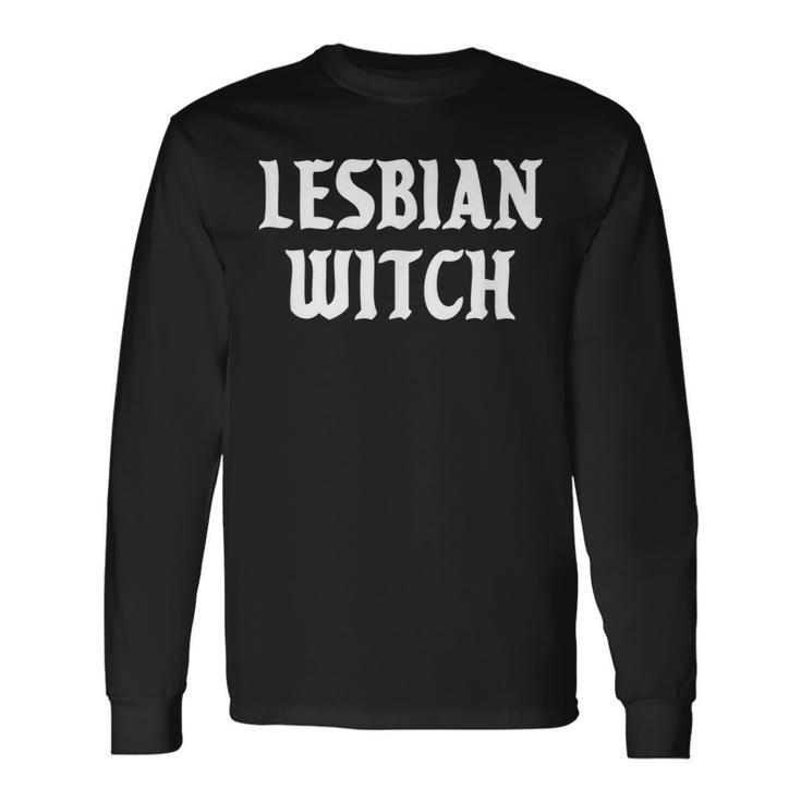 Lesbian Witch Lgbtq Gay Pride Halloween Long Sleeve T-Shirt