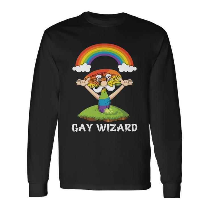 Lgbt Rainbow Wizard Pride Month Long Sleeve T-Shirt