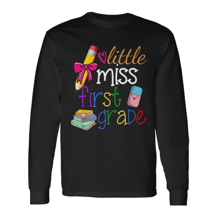 Little Miss First Grade Long Sleeve T-Shirt