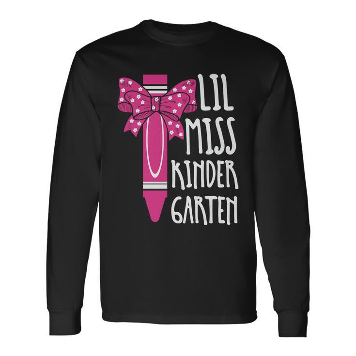 Little Miss Prek Back To School Graphic Plus Size Shirt For Girl Teacher Long Sleeve T-Shirt