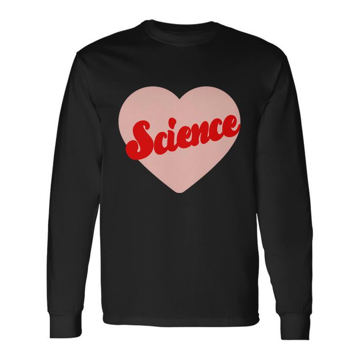 Love Science Retro Heart Long Sleeve T-Shirt