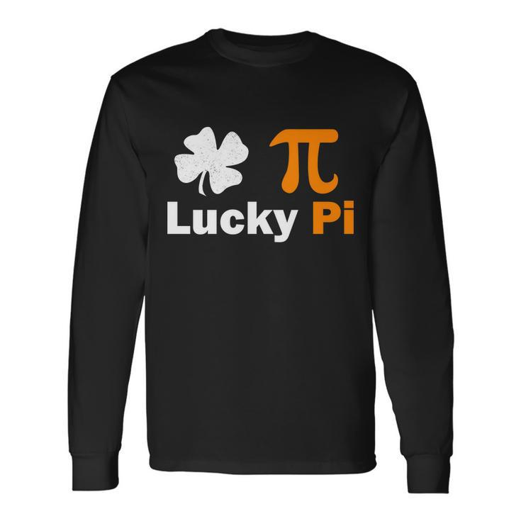 Lucky Pi St Patricks Day Clover T-Shirt Long Sleeve T-Shirt