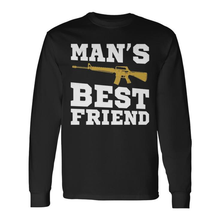 Mans Best Friend V2 Long Sleeve T-Shirt Gifts ideas