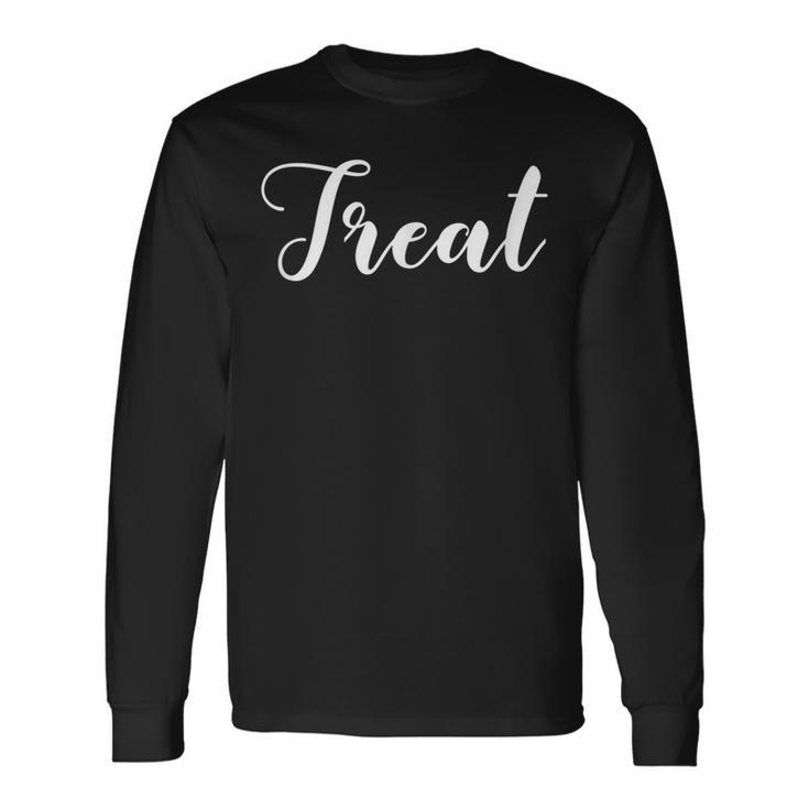 Matching Set Trick Or Treat Couples Costume Halloween Long Sleeve T-Shirt