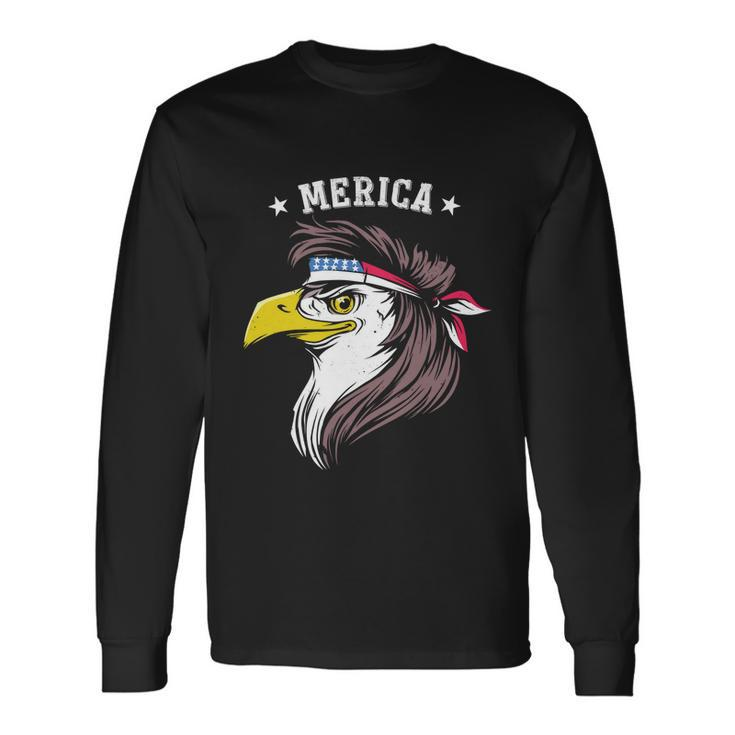 Merica Eagle Mullet 4Th Of July Patriotic Long Sleeve T-Shirt Gifts ideas
