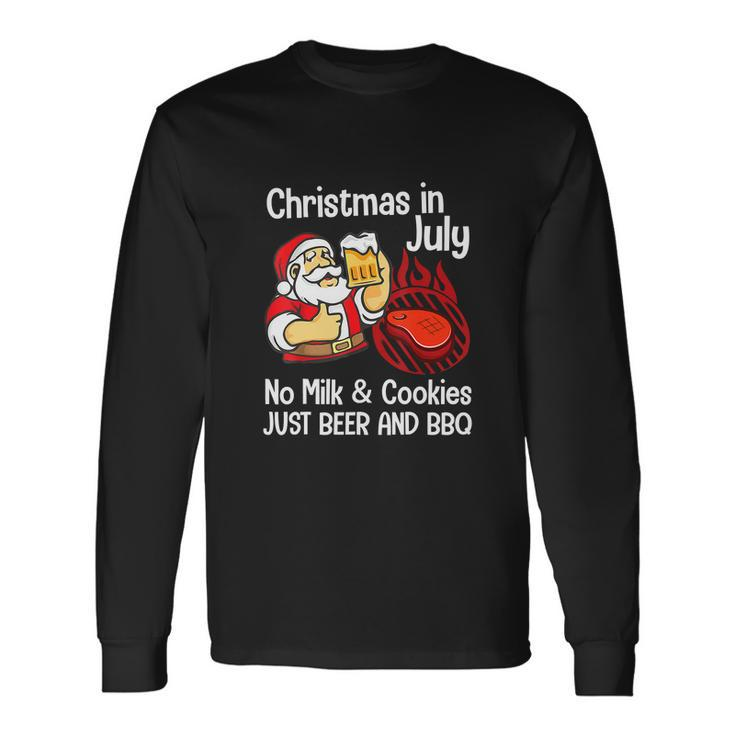 Merry Christmas In July No Milk Cookies Long Sleeve T-Shirt Gifts ideas