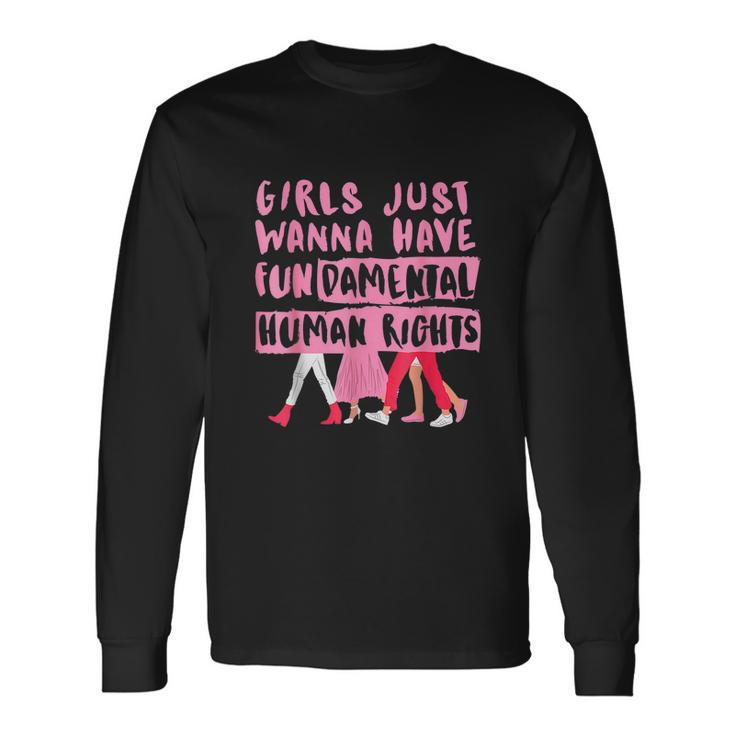 Mind Your Uterus Rights Are Human Rights Long Sleeve T-Shirt