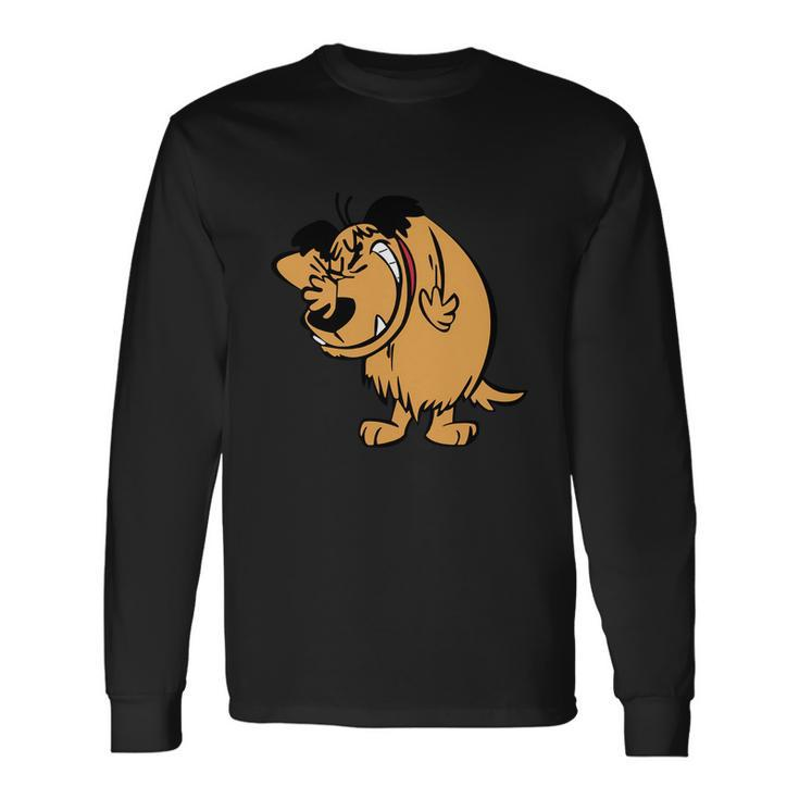 Muttley Dog Smile Mumbly Wacky Races Tshirt Long Sleeve T-Shirt