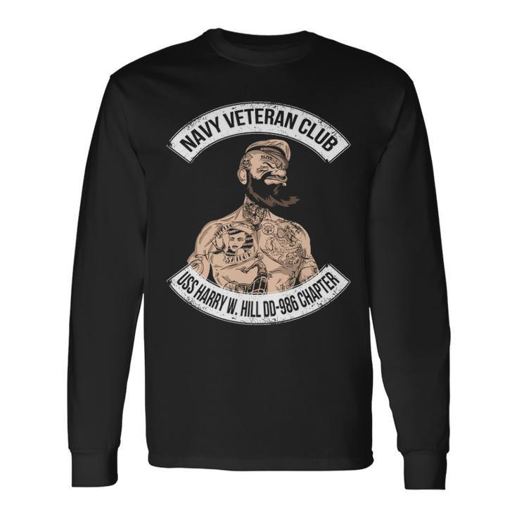 Navy Uss Harry W Hill Dd Long Sleeve T-Shirt Gifts ideas