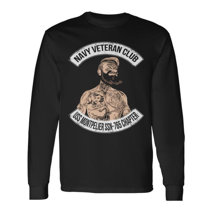 Navy Uss Montpelier Ssn Long Sleeve T-Shirt