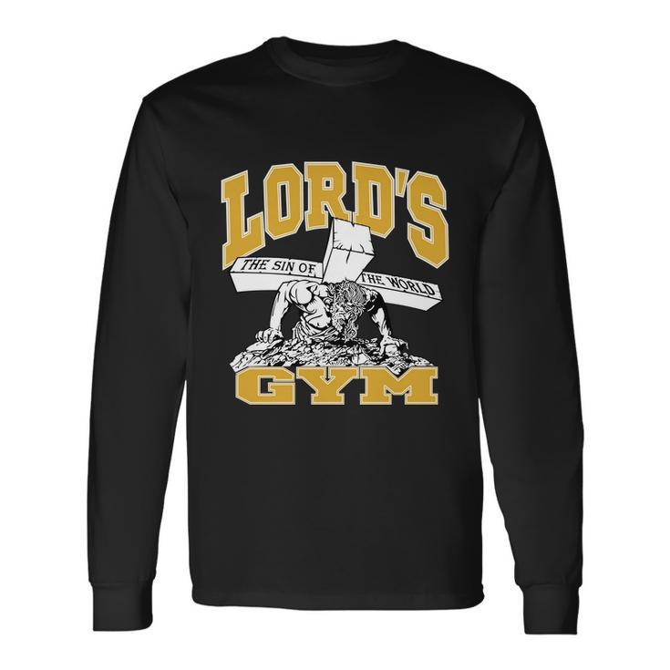 New Lords Gym Cool Graphic Long Sleeve T-Shirt