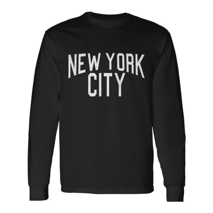 New York City Simple Logo Long Sleeve T-Shirt