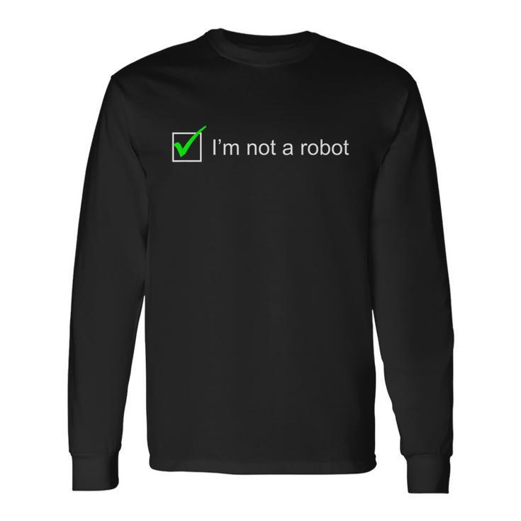 I Am Not A Robot I Captcha Bot Login Cookie Nerd T-Shirt