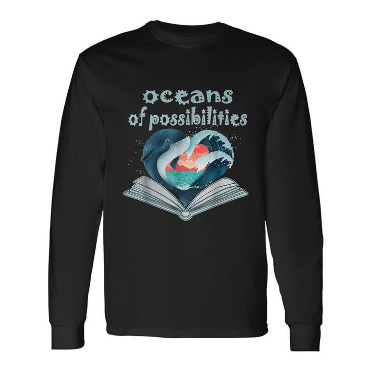 Oceans Of Possibilities Summer Reading 2022 Librarian Tshirt Long Sleeve T-Shirt