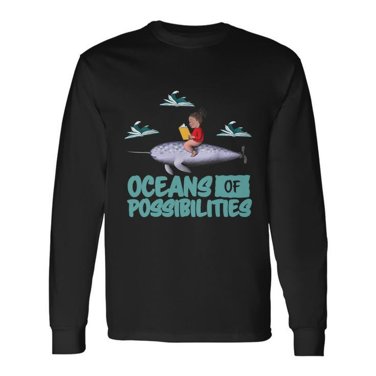 Oceans Of Possibilities Summer Reading 2022 Librarian Long Sleeve T-Shirt Gifts ideas