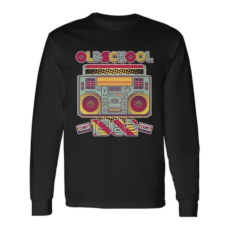 Oldschool Boombox 1982 40Th Birthday Long Sleeve T-Shirt