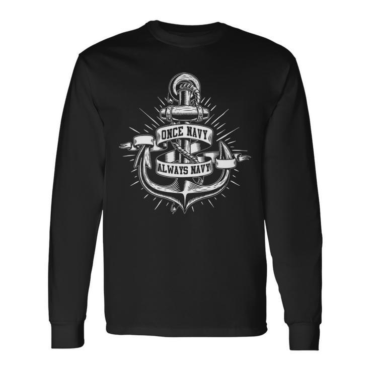 Once Navy V2 Long Sleeve T-Shirt