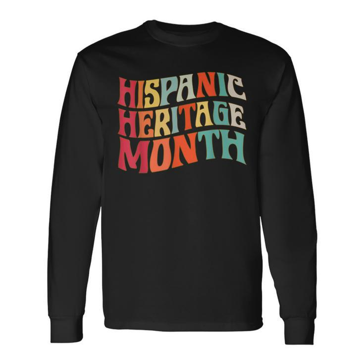 Hispanic Heritage Month 2022 National Latino Countries Flag Men Women Long Sleeve T-Shirt T-shirt Graphic Print