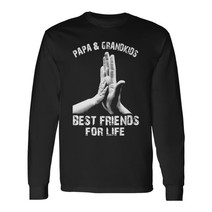Papa And Grandkids Best Friends Long Sleeve T-Shirt